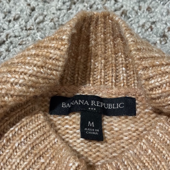 Banana Republic Cowl Neck Sweater in Tan - Picture 2 of 2